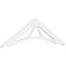 Ekena Millwork Pitch Stanford Architectural Grade PVC Gable Pediment, 60"W x 17 1/2"H x 1"P (7/12) GPP060X018X100STA - alternate 1
